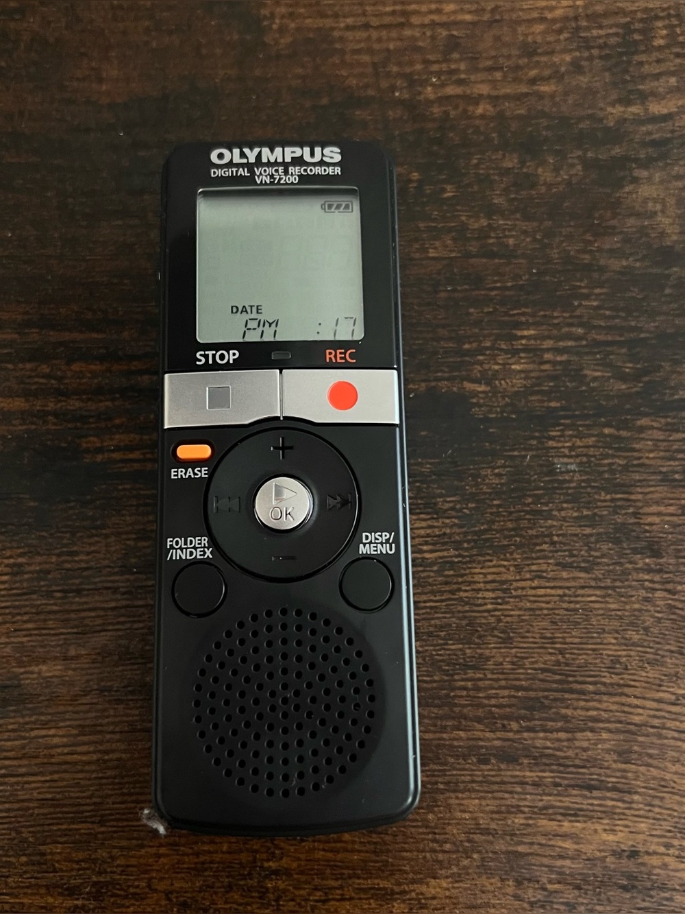 OLYMPUS Digital Voice Recorder VN-7200 with Case Working